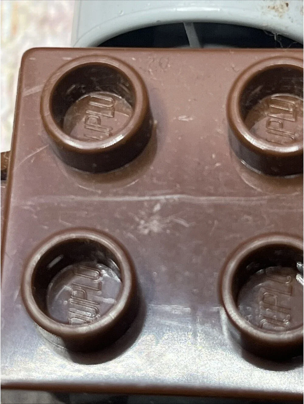Lego Duplo - Lot Of 6 -2x6 Train Car Wheel Bases Pieces Red Yellow Brown